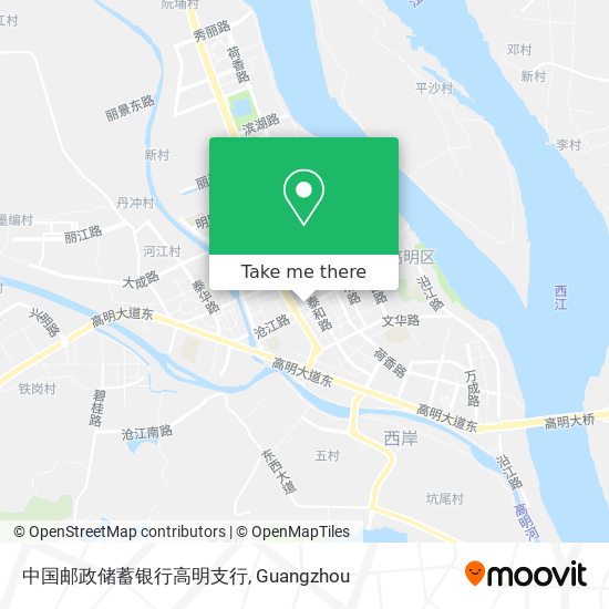 中国邮政储蓄银行高明支行 map