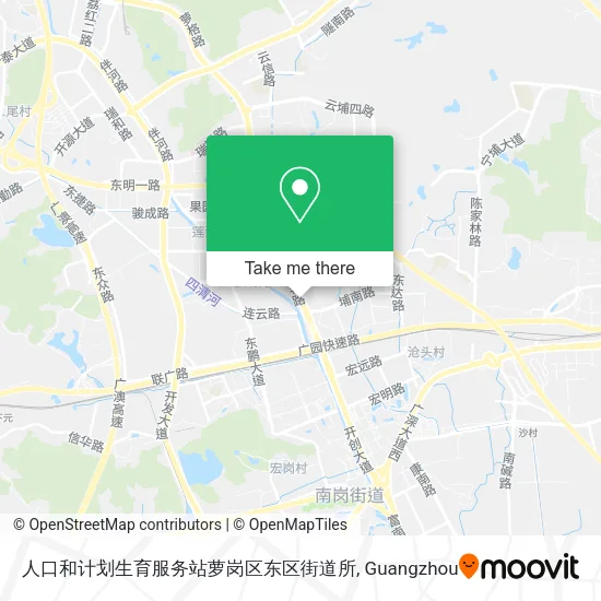 人口和计划生育服务站萝岗区东区街道所 map
