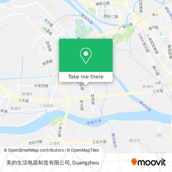 美的生活电器制造有限公司 map