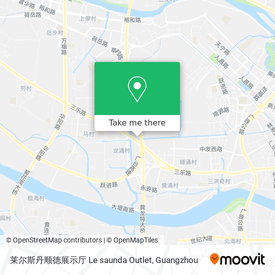 莱尔斯丹顺德展示厅 Le saunda Outlet map