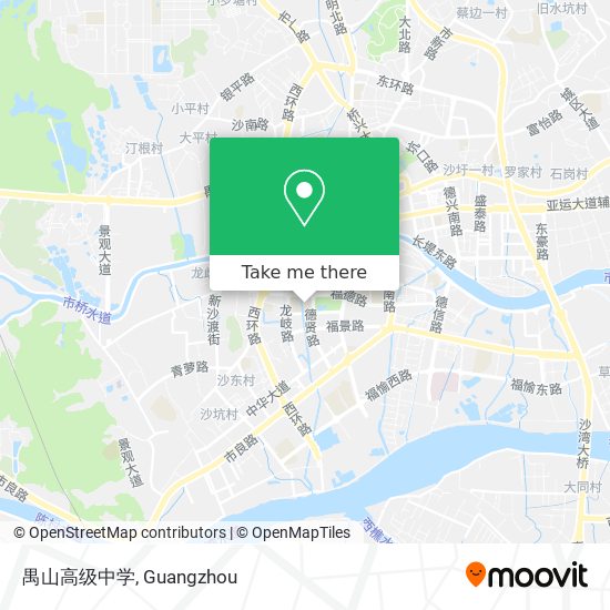 禺山高级中学 map
