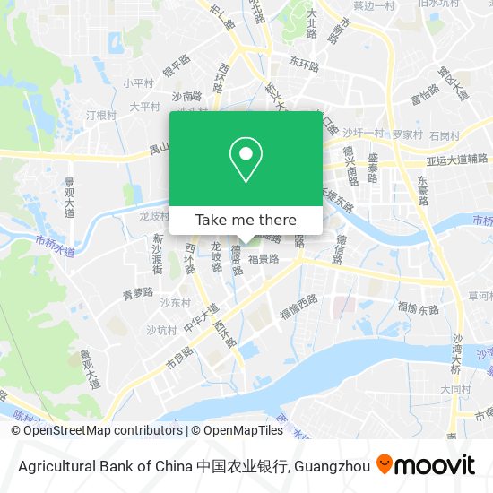 Agricultural Bank of China 中国农业银行 map