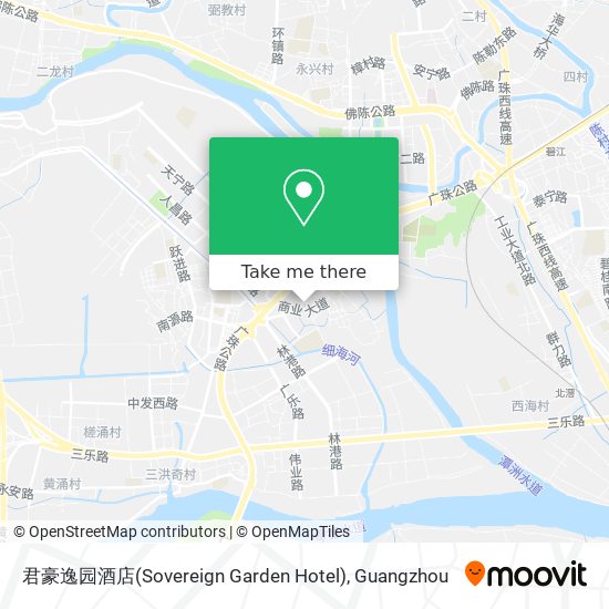 君豪逸园酒店(Sovereign Garden Hotel) map