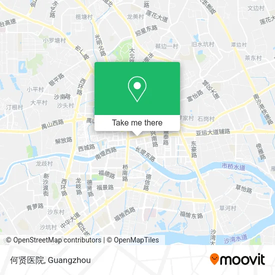 何贤医院 map
