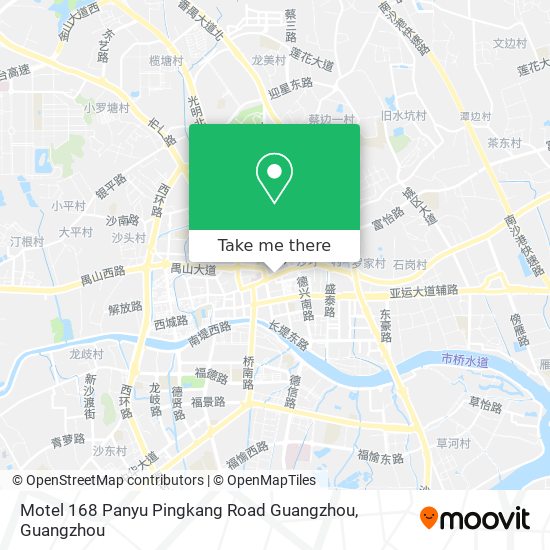 Motel 168 Panyu Pingkang Road Guangzhou map