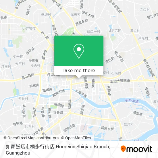 如家飯店市橋步行街店 Homeinn Shiqiao Branch map