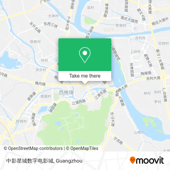 中影星城数字电影城 map