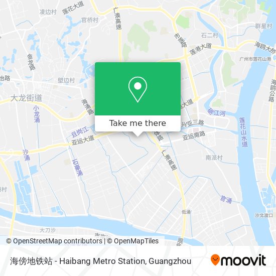 海傍地铁站 - Haibang Metro Station map