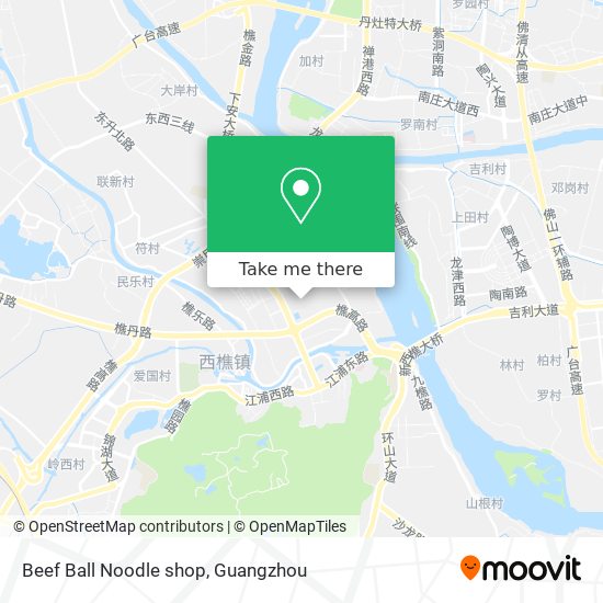 Beef Ball Noodle shop map