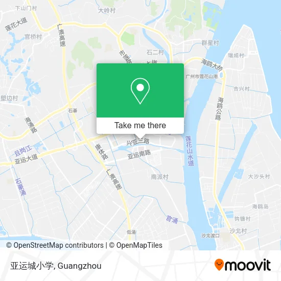 亚运城小学 map