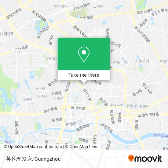 英伦理发店 map