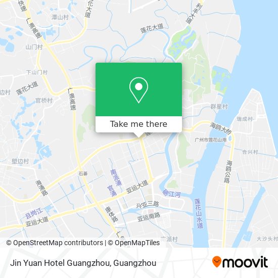 Jin Yuan Hotel Guangzhou map