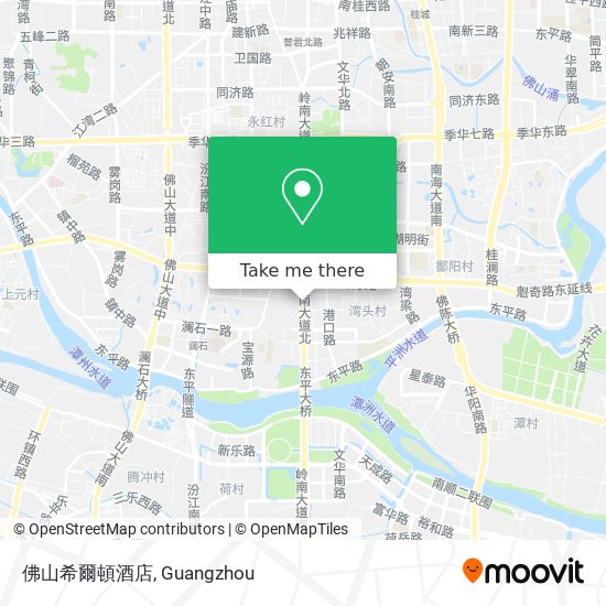 佛山希爾頓酒店 map