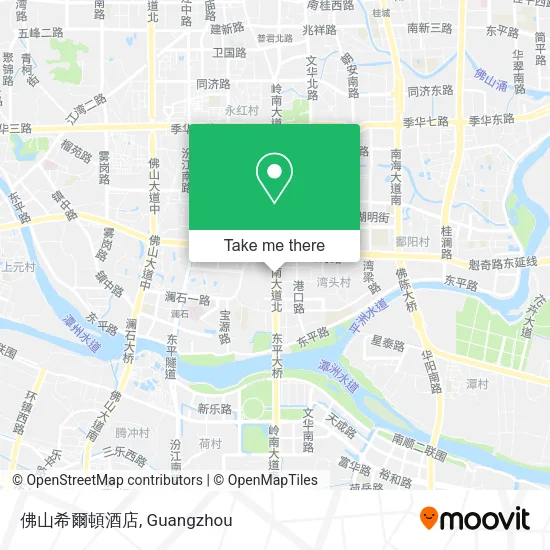 佛山希爾頓酒店 map