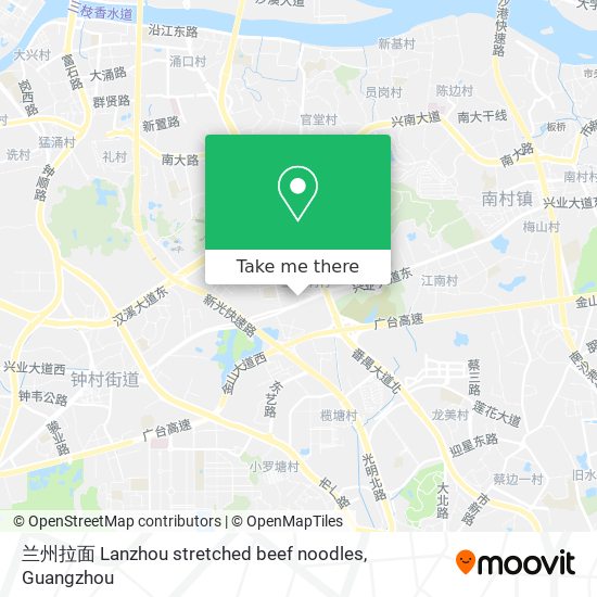 兰州拉面 Lanzhou stretched beef noodles map