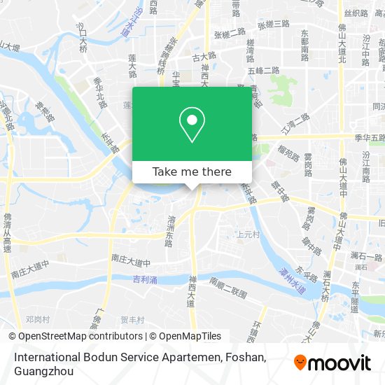 International Bodun Service Apartemen, Foshan map