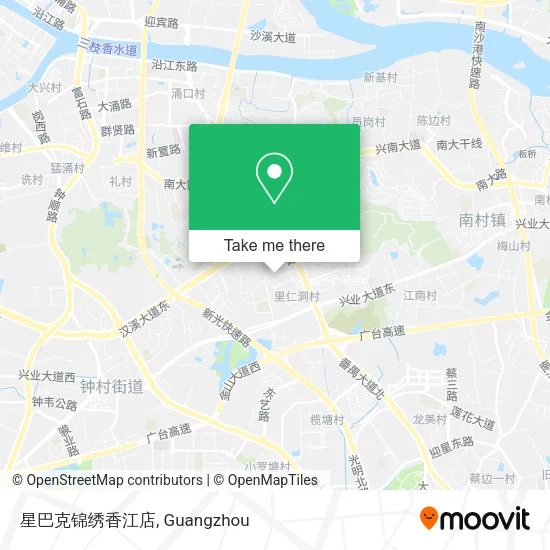 星巴克锦绣香江店 map