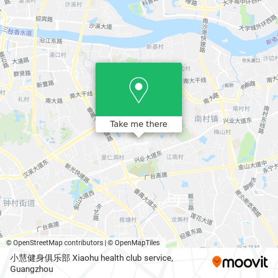 小慧健身俱乐部 Xiaohu health club service map