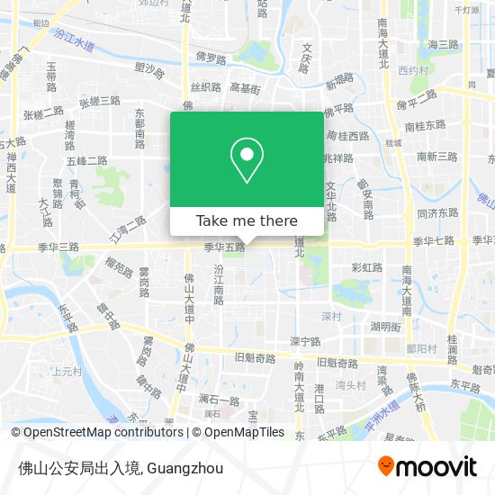 佛山公安局出入境 map