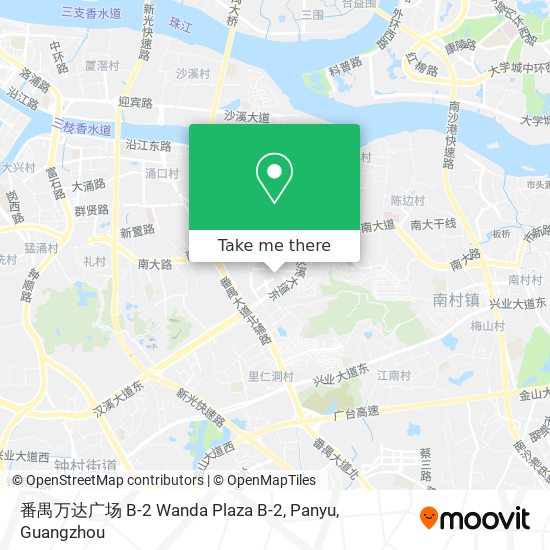 番禺万达广场 B-2 Wanda Plaza B-2, Panyu map