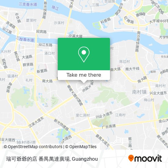 瑞可爺爺的店 番禺萬達廣場 map