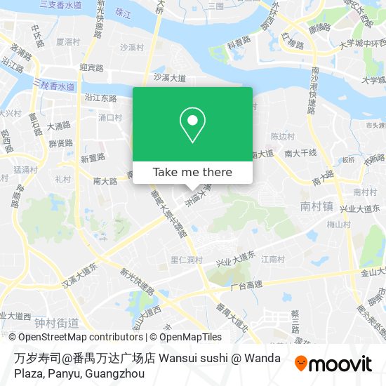 万岁寿司@番禺万达广场店 Wansui sushi @ Wanda Plaza, Panyu map