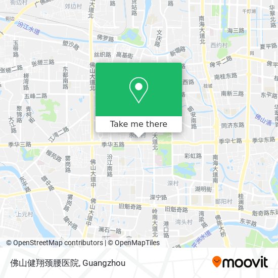 佛山健翔颈腰医院 map