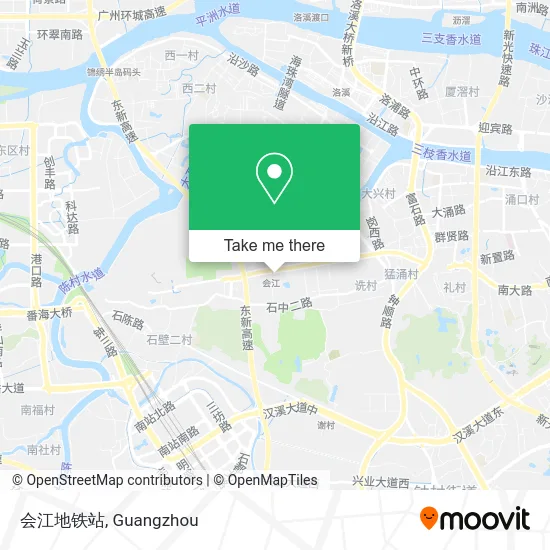 会江地铁站 map