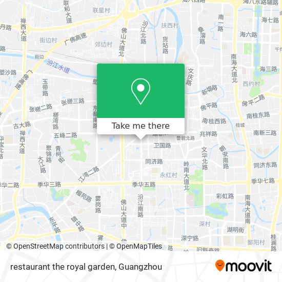 restaurant the royal garden map