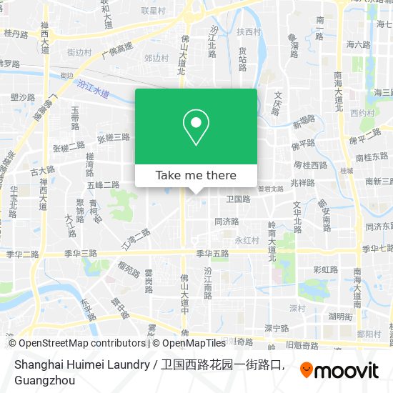 Shanghai Huimei Laundry / 卫国西路花园一街路口 map