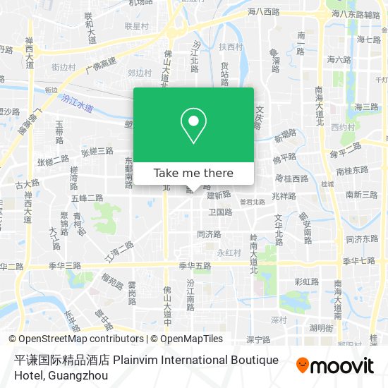 平谦国际精品酒店 Plainvim International Boutique Hotel map