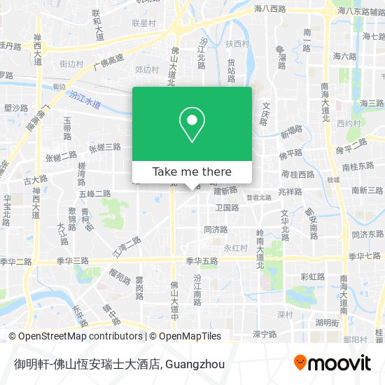 御明軒-佛山恆安瑞士大酒店 map