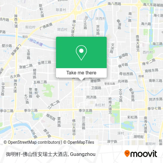御明軒-佛山恆安瑞士大酒店 map