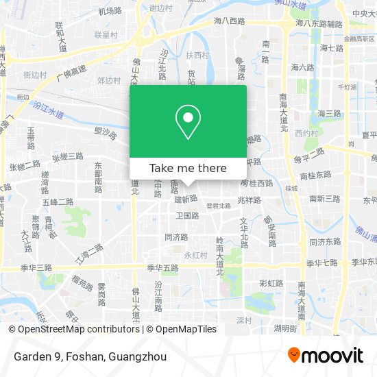 Garden 9, Foshan map