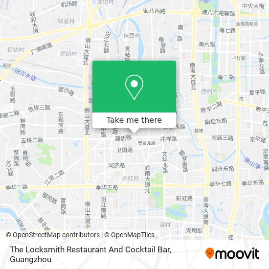 The Locksmith Restaurant And Cocktail Bar map
