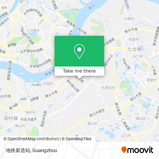 地铁新造站 map