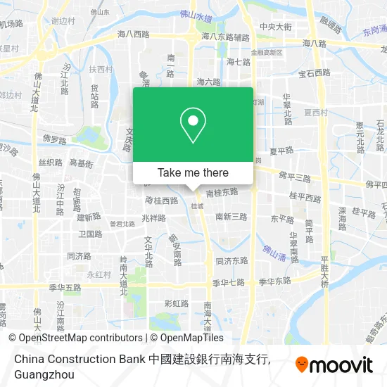 China Construction Bank 中國建設銀行南海支行 map