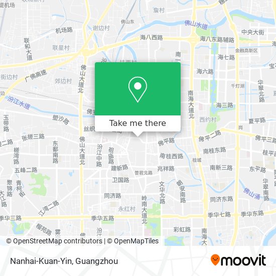 Nanhai-Kuan-Yin map
