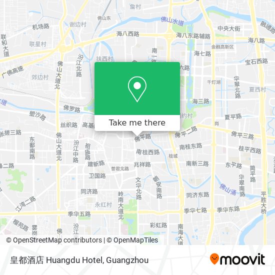 皇都酒店 Huangdu Hotel map