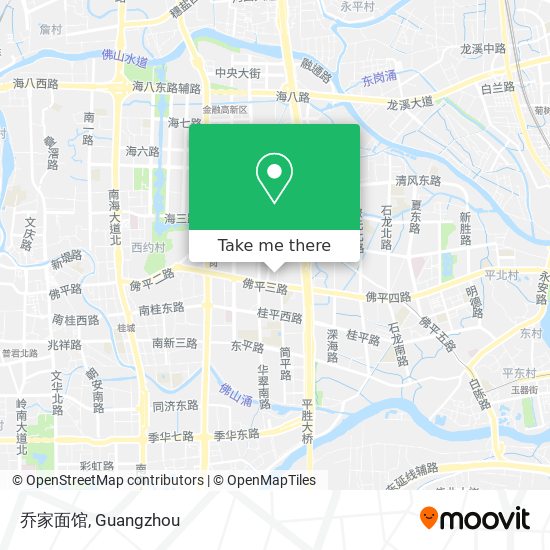 乔家面馆 map