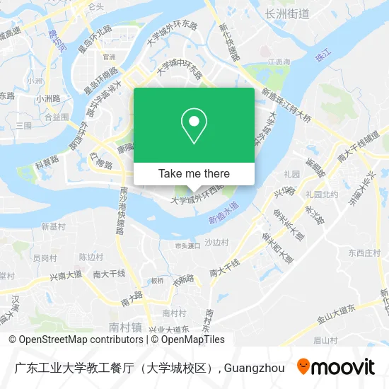 广东工业大学教工餐厅（大学城校区） map