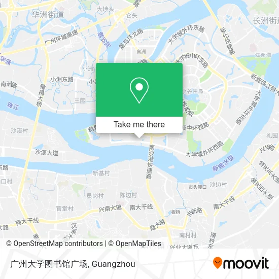 广州大学图书馆广场 map