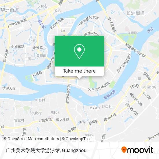 广州美术学院大学游泳馆 map