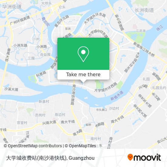 大学城收费站(南沙港快线) map