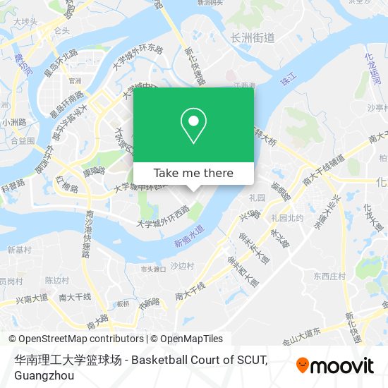 华南理工大学篮球场 - Basketball Court of SCUT map