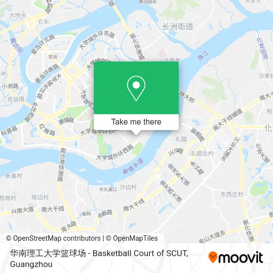 华南理工大学篮球场 - Basketball Court of SCUT map