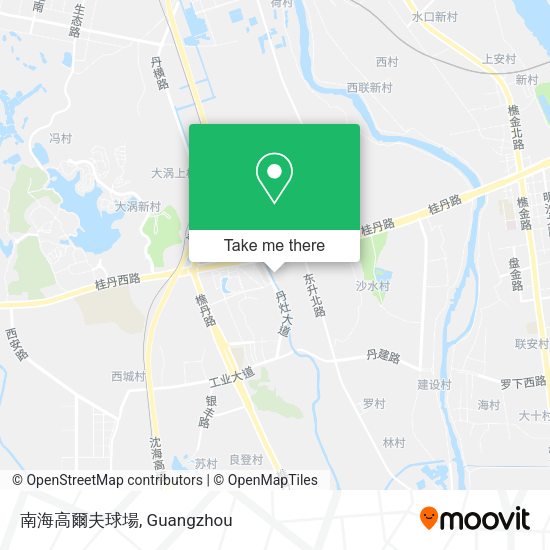 南海高爾夫球場 map