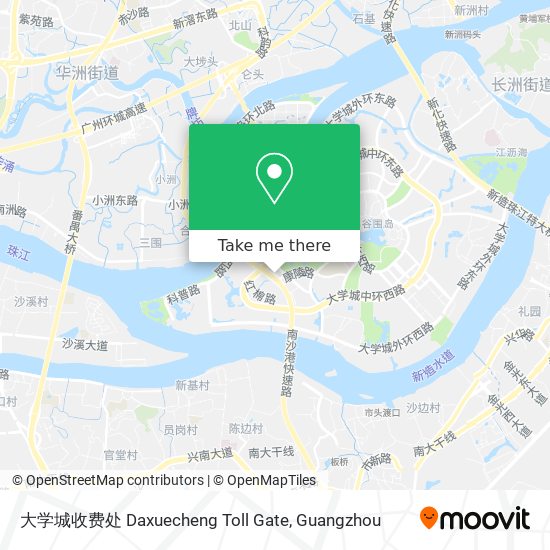 大学城收费处 Daxuecheng Toll Gate map