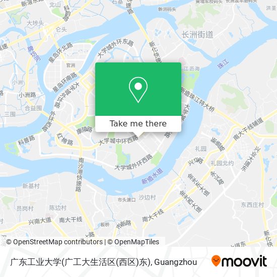 广东工业大学(广工大生活区(西区)东) map