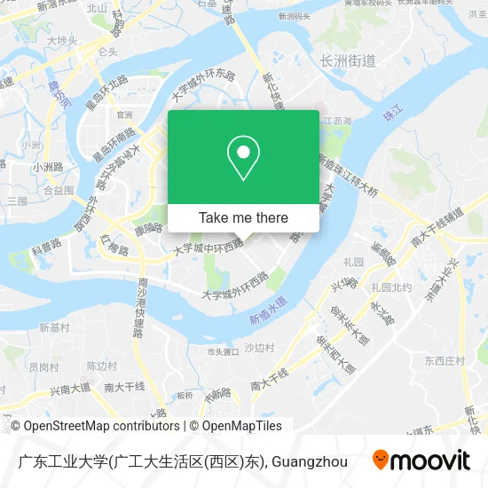 广东工业大学(广工大生活区(西区)东) map